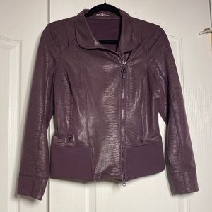 Snakeskin moto jacket